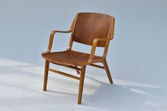 Midcentury Danish Peter Hvidt AX Chair For Fritz Hansen