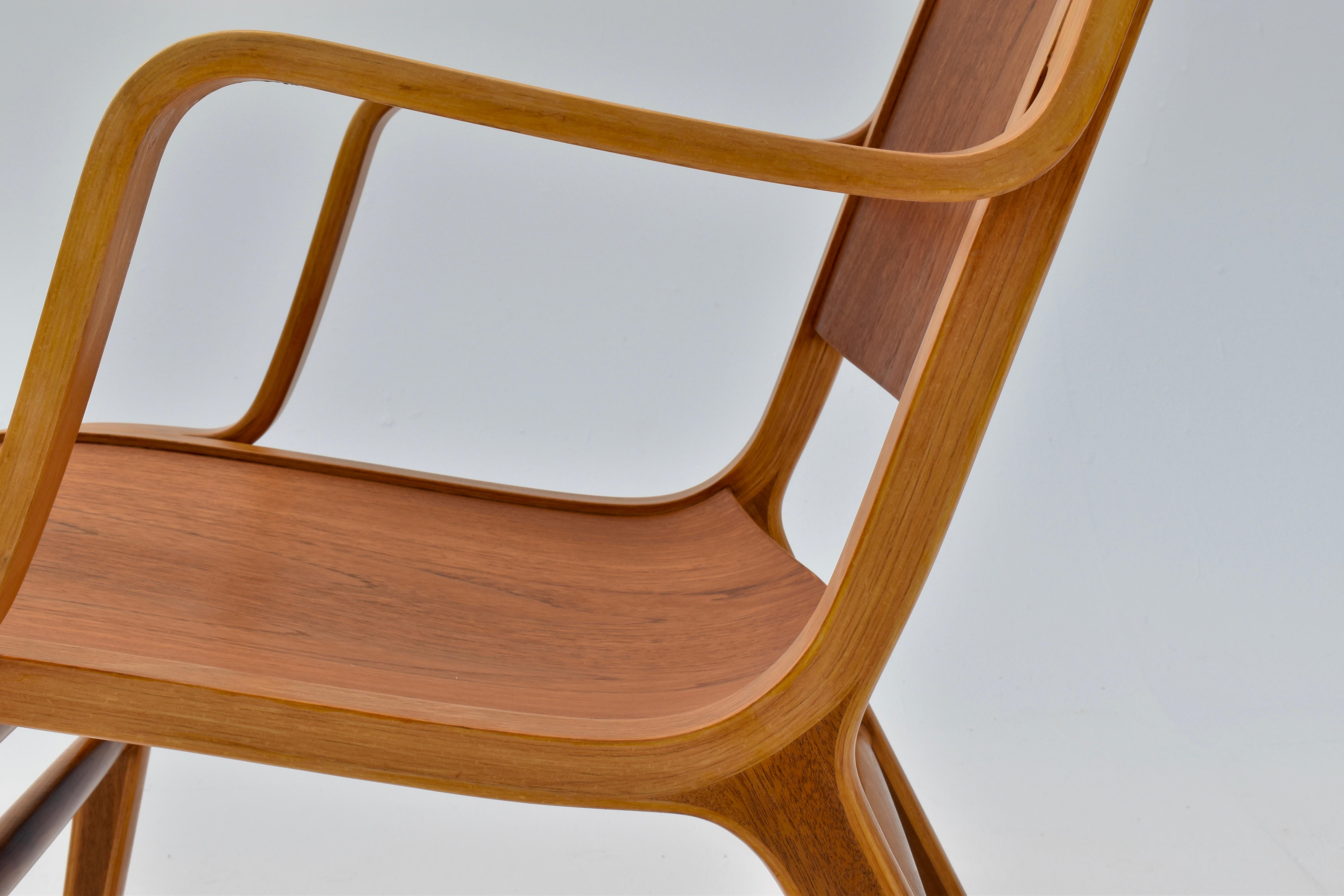 Midcentury Danish Peter Hvidt AX Chair For Fritz Hansen For Sale 2
