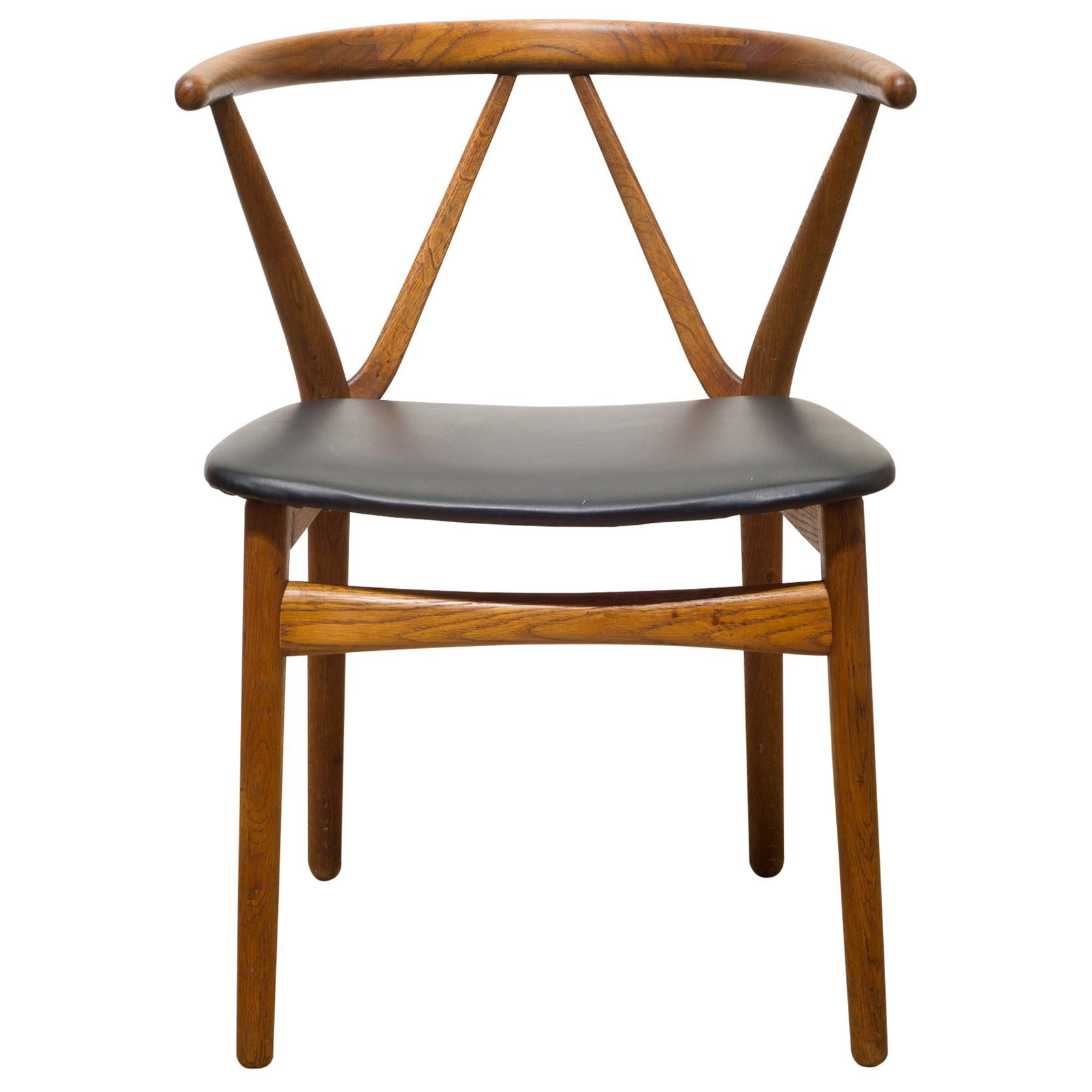 Midcentury Danish Rosewood Armchair by Kjaernulf for Hansen, circa 1950