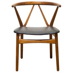 Midcentury Danish Rosewood Armchair by Kjaernulf for Hansen, circa 1950