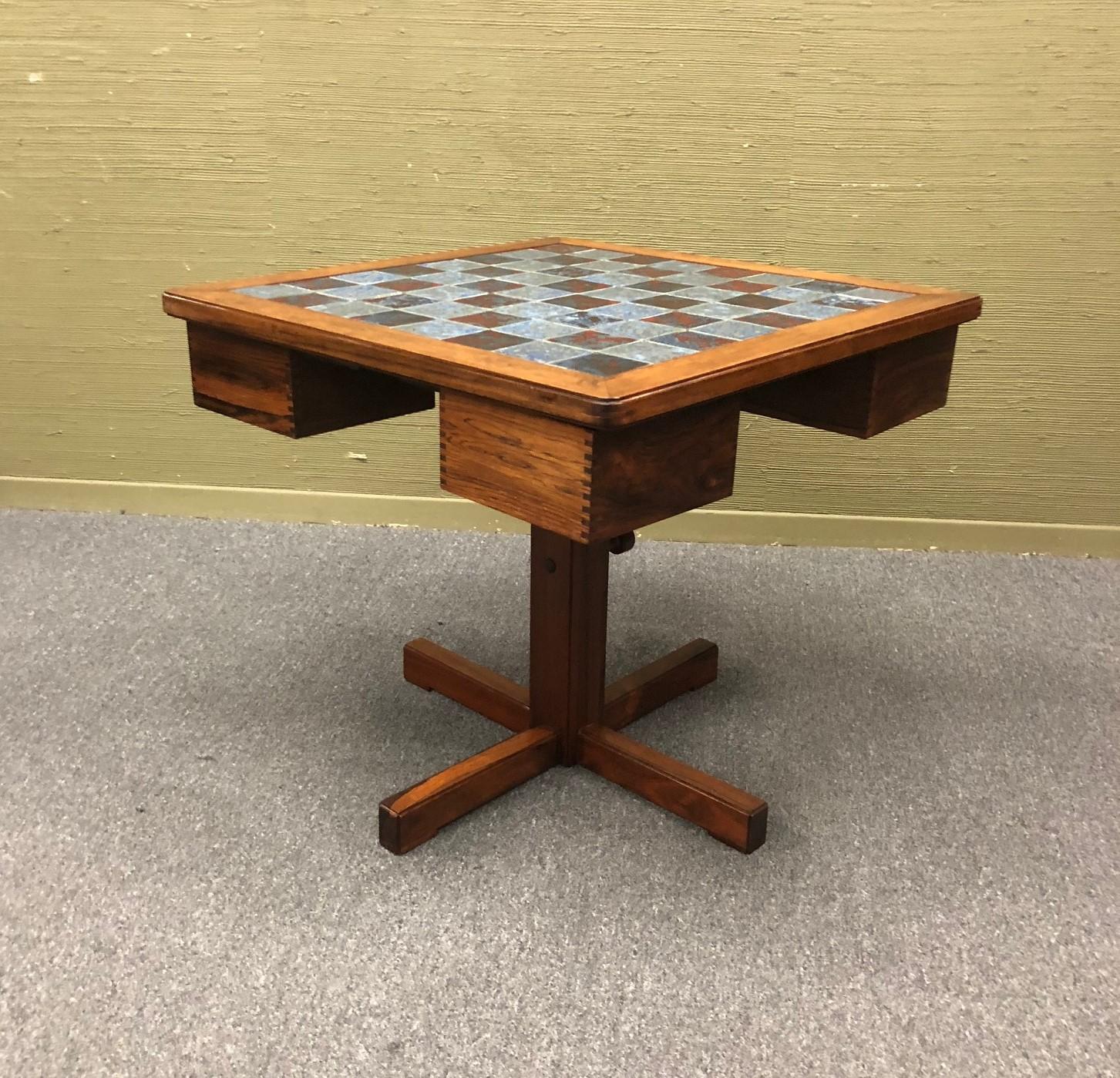 20th Century Midcentury Danish Rosewood Chess Table by Mogens Lund 