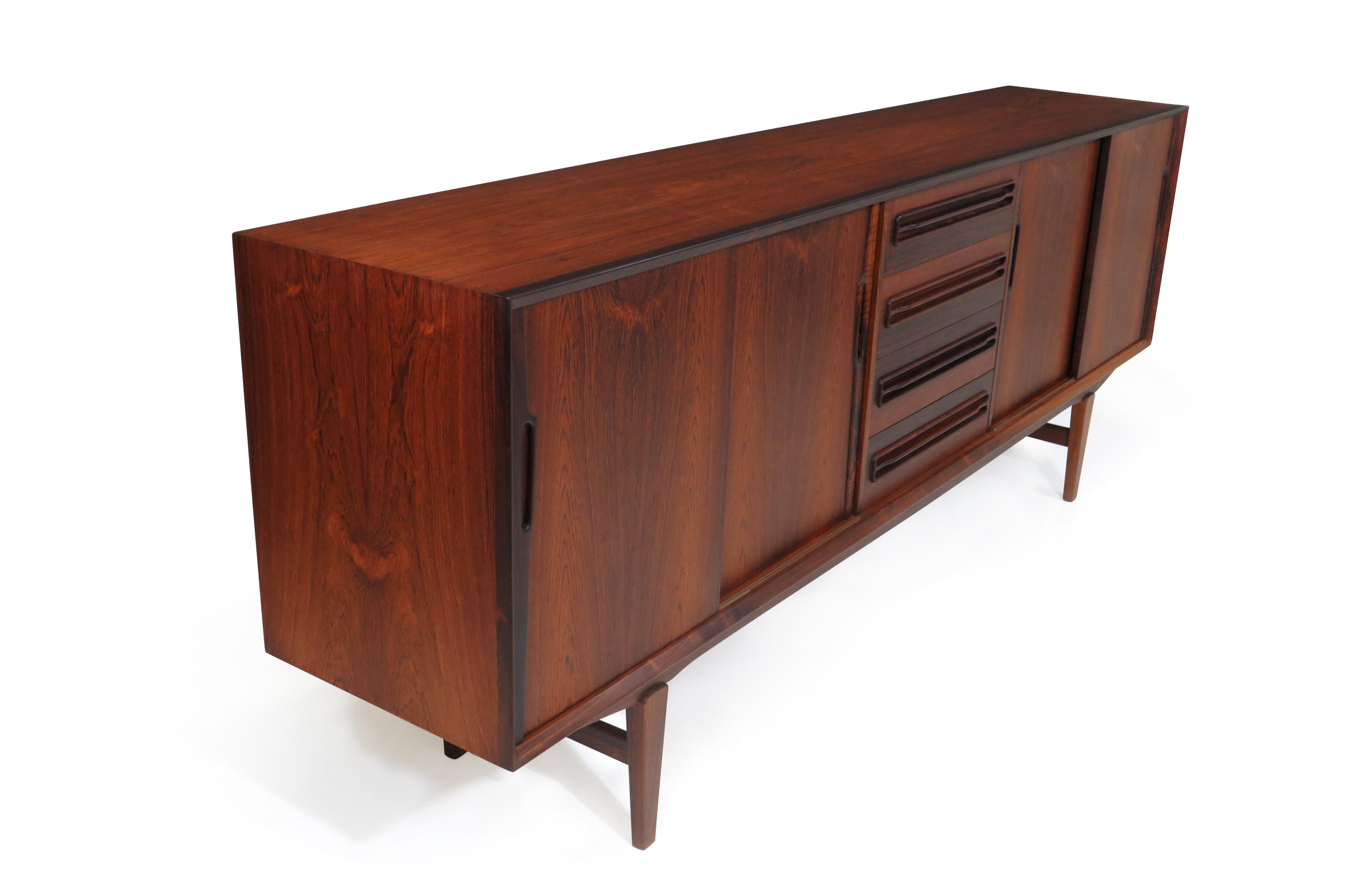 Mahogany Midcentury Danish Rosewood Credenza