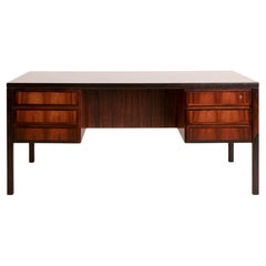 Midcentury Danish Rosewood Desk by Omann Jun