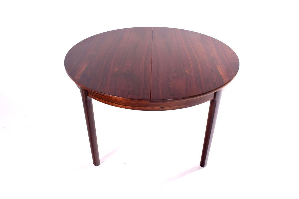 Mid-20th Century Midcentury Danish Rosewood Dining Table with Two Hidden Leaves