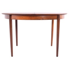 Vintage Midcentury Danish Rosewood Extending Dining Table by Skovby