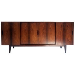Vintage Midcentury Danish Rosewood Highboard Sideboard in the Style of Gunni Omann 1960