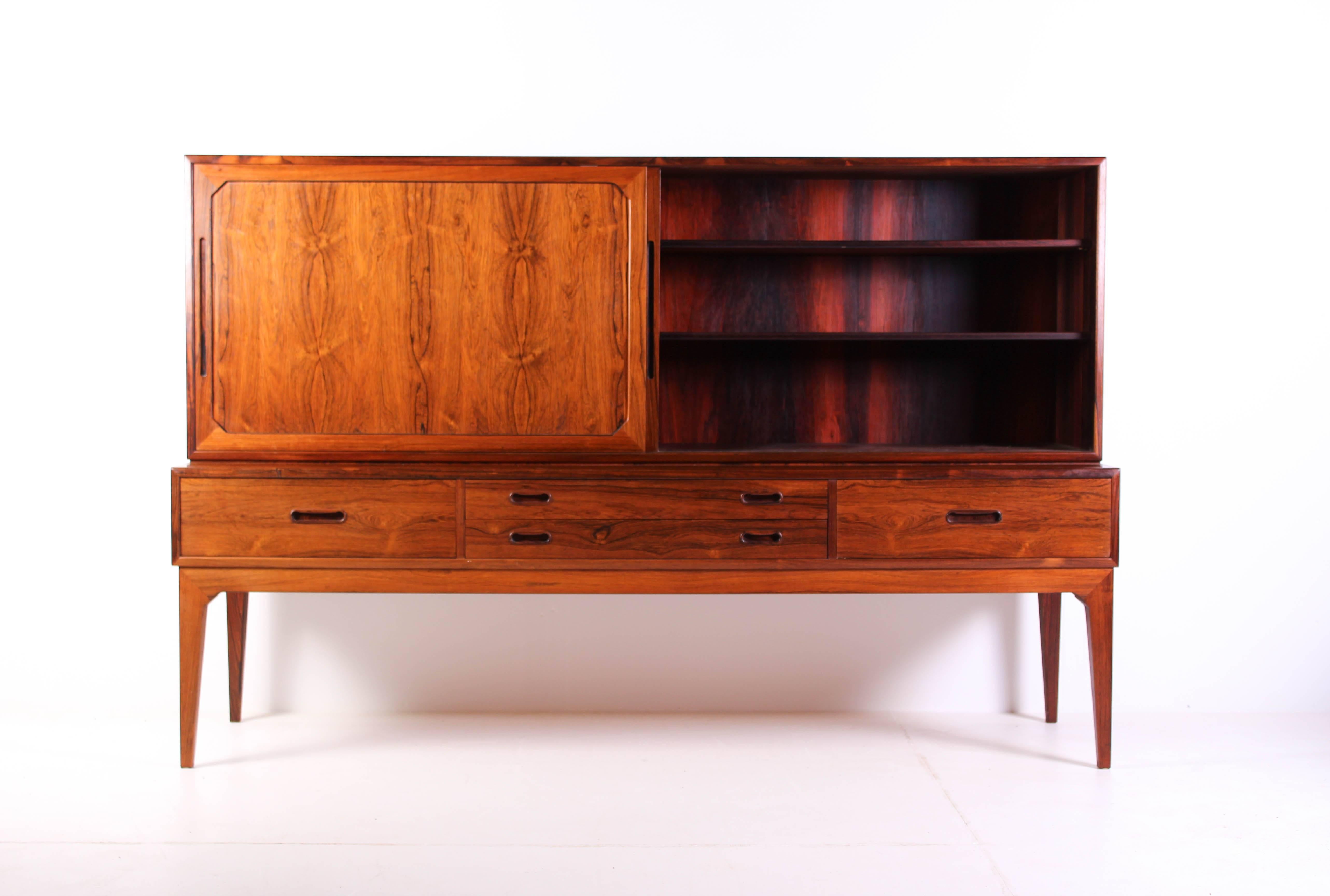 Midcentury Danish Rosewood Sideboard by Severin Hansen For Sale 7