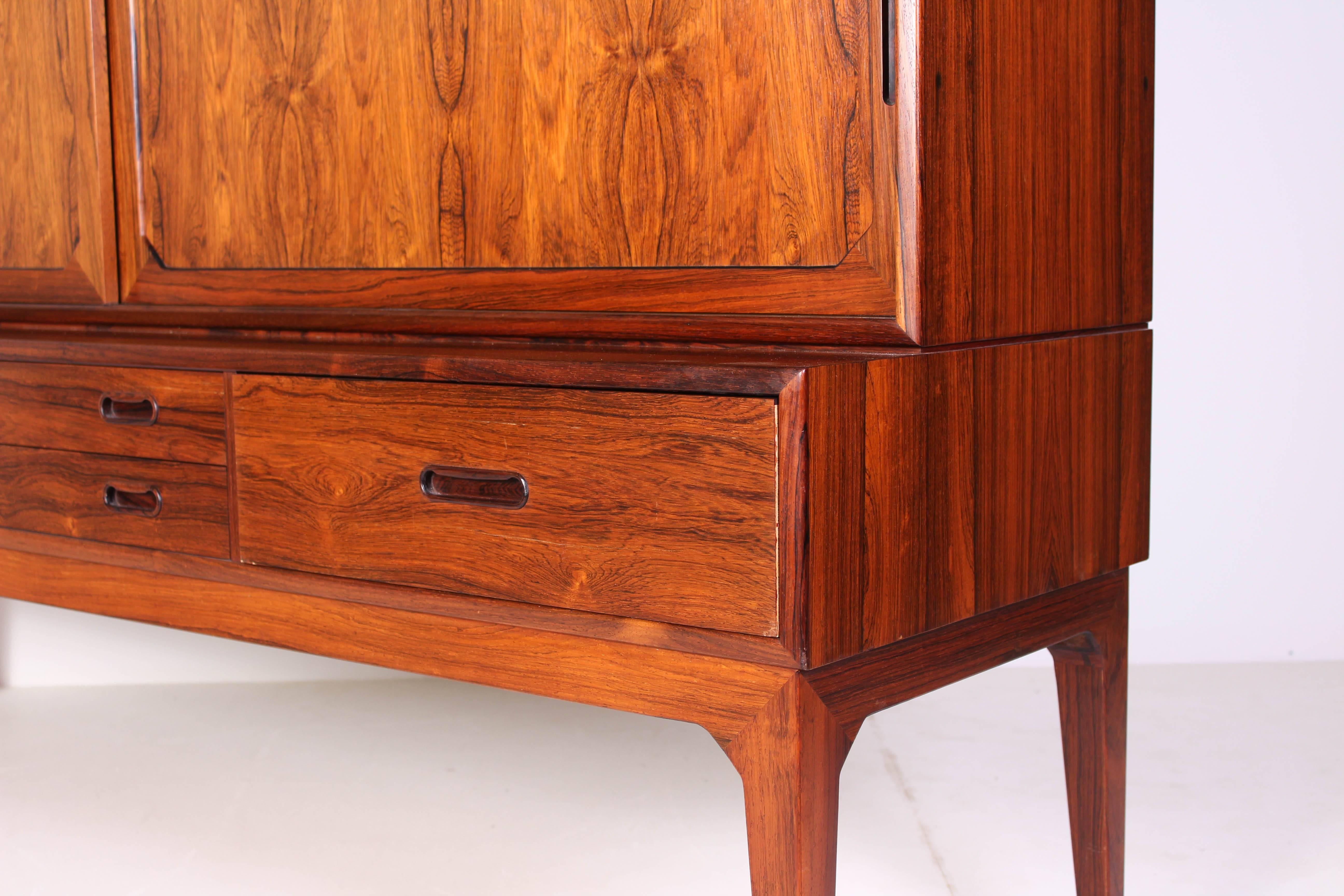 Midcentury Danish Rosewood Sideboard by Severin Hansen For Sale 9