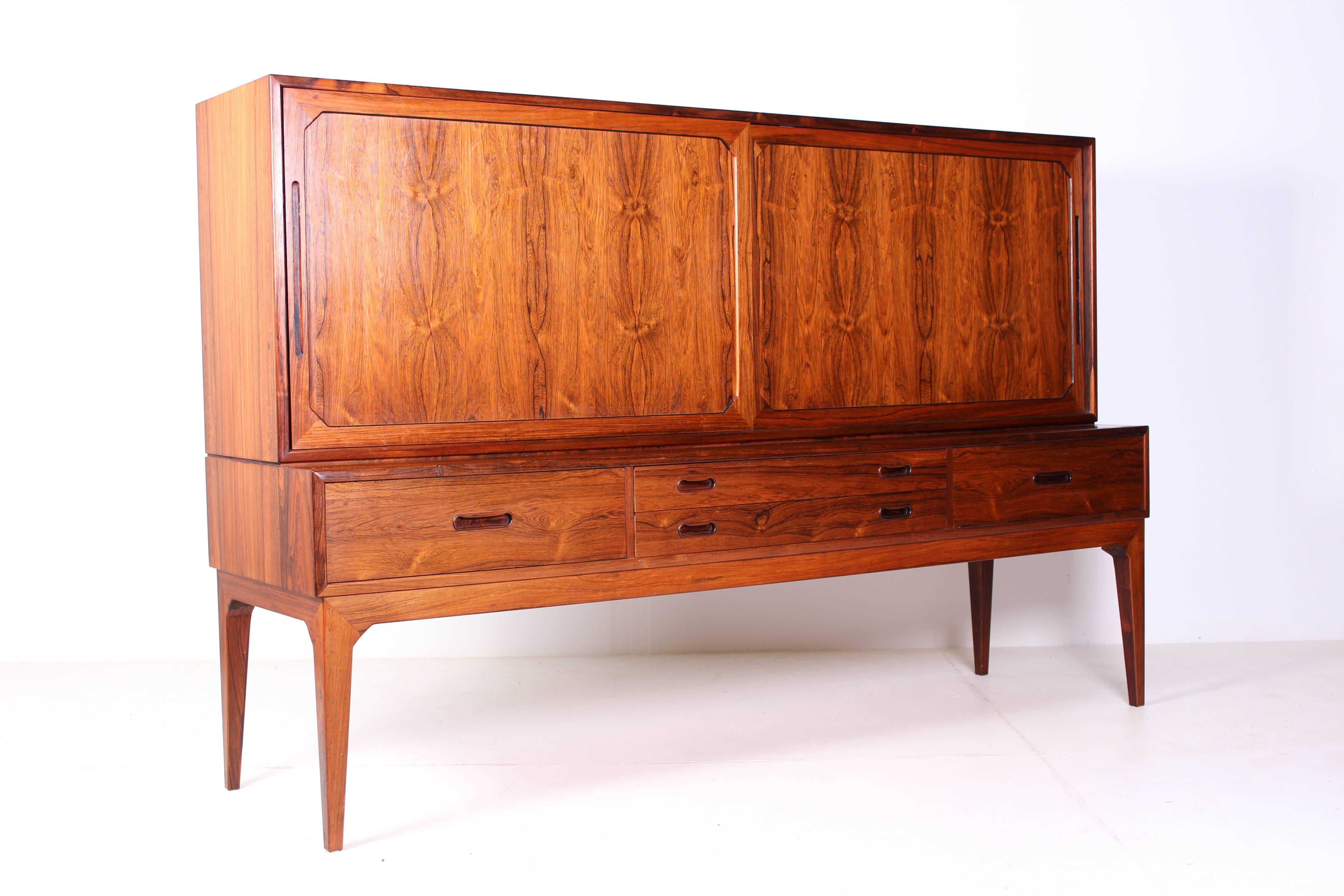 Midcentury Danish Rosewood Sideboard by Severin Hansen For Sale 12