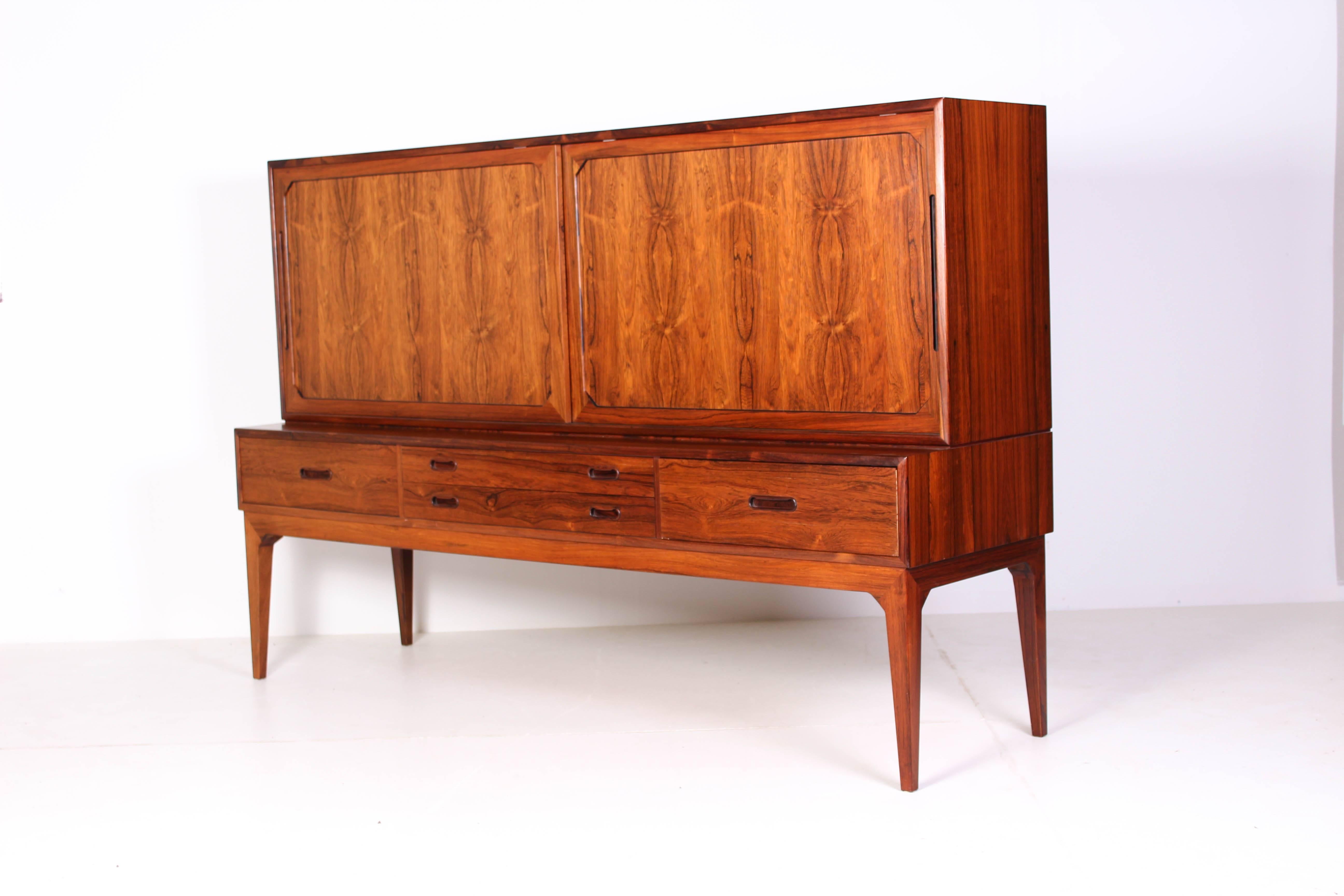 Midcentury Danish Rosewood Sideboard by Severin Hansen In Excellent Condition For Sale In Malmo, SE
