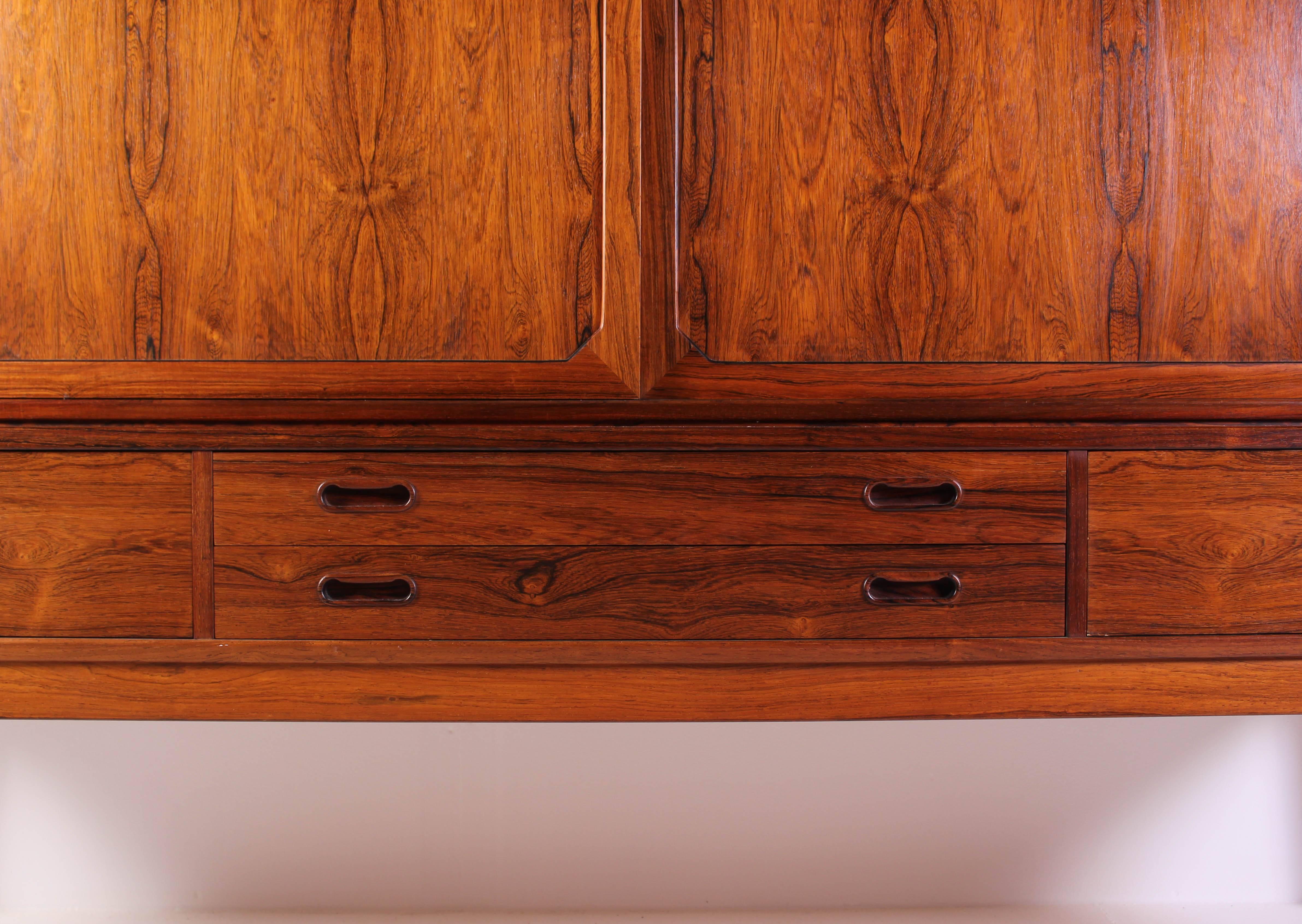 Mid-20th Century Midcentury Danish Rosewood Sideboard by Severin Hansen For Sale