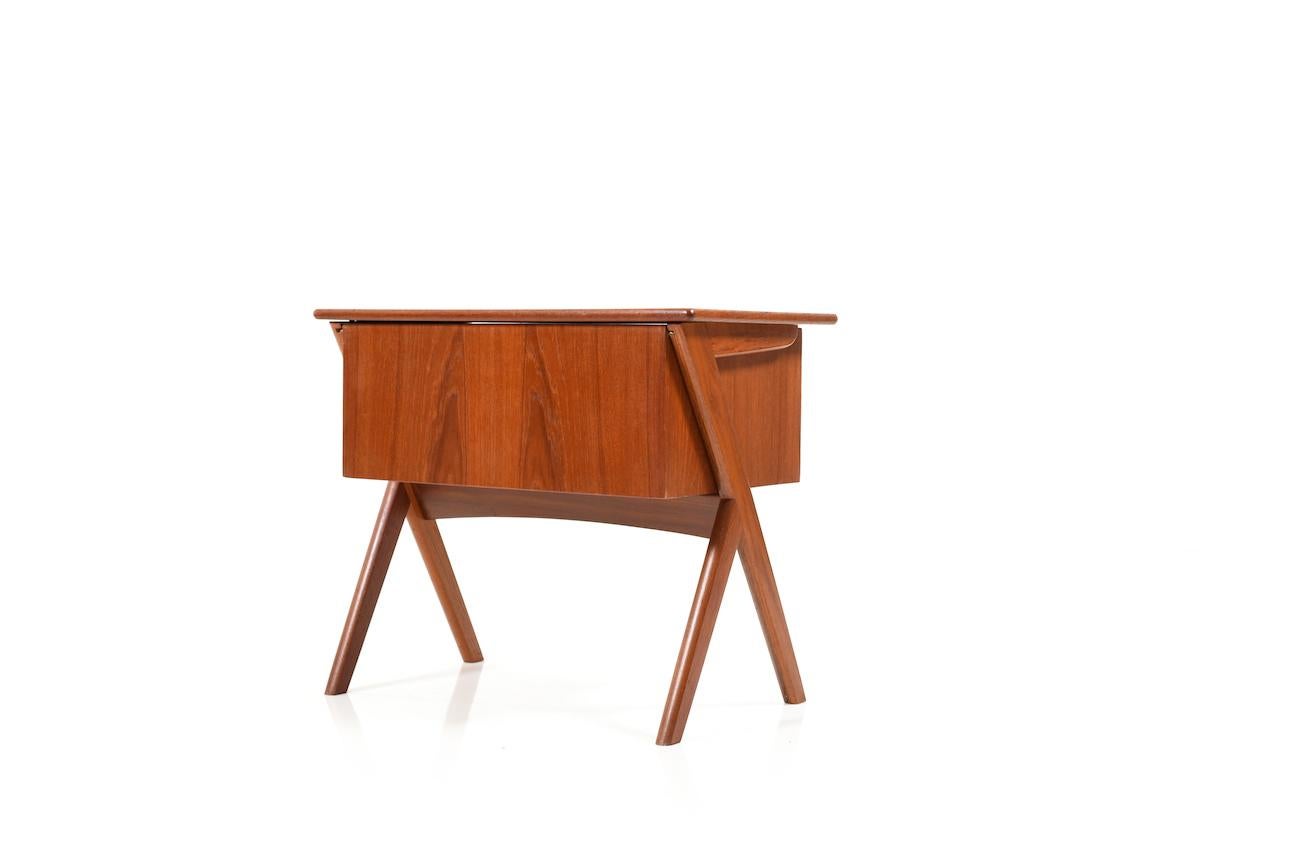 Mid-20th Century Midcentury Danish Sewing Table in Teak For Sale