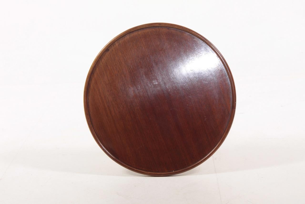 Mid-20th Century Midcentury Danish Side Table, Mahogany by Lysberg Hansen & Terp, 1950s