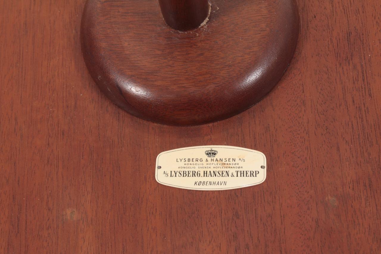Midcentury Danish Side Table, Mahogany by Lysberg Hansen & Terp, 1950s 1