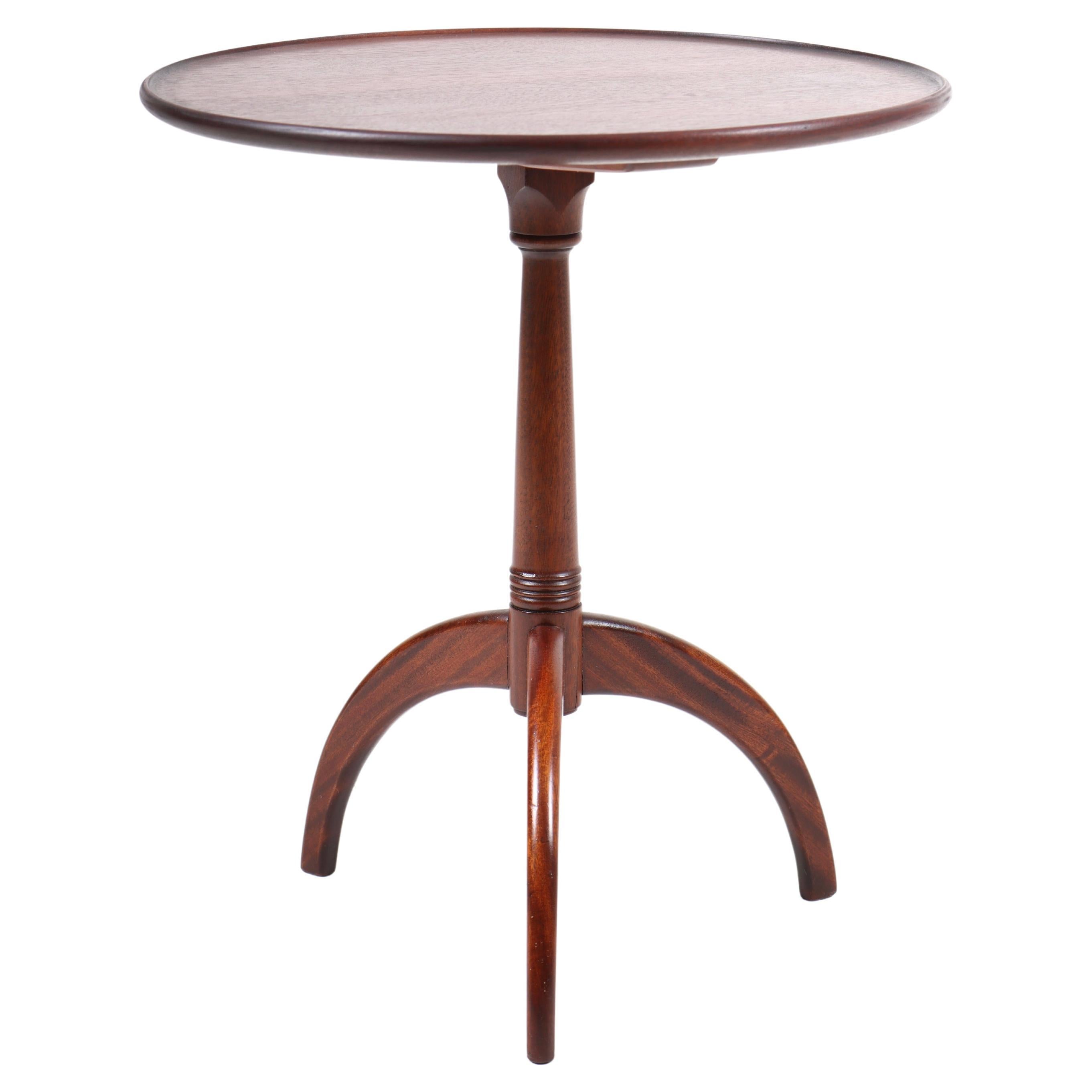 Midcentury Danish Side Table, Solid Mahogany by Cabinetmaker Frits Henningsen For Sale
