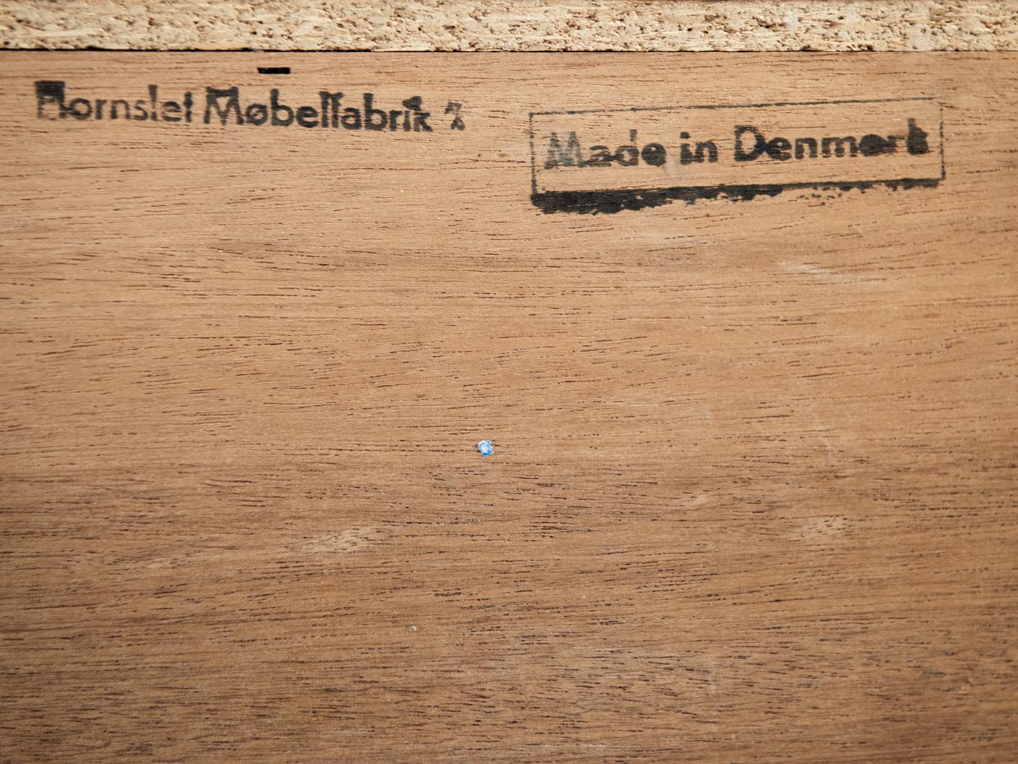 Midcentury Danish sideboard in teak by Hornslet Møbelfabrik For Sale 5