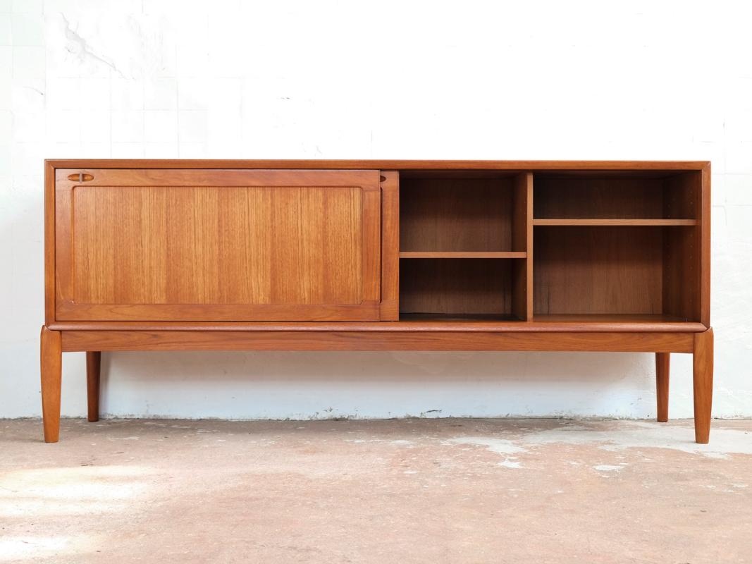 Mid-Century Modern Midcentury Danish Sideboard in Teak by HW Klein for Bramin For Sale