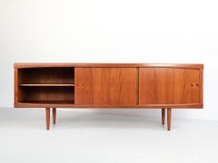 Midcentury Danish Sideboard in Teak by HW Klein for Bramin with Rounded Edges
