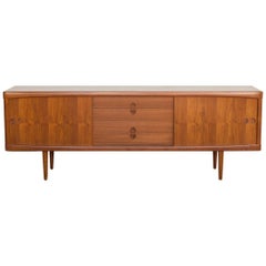 Midcentury Danish Sideboard in Teak by HW Klein for Bramin with Rounded Edges