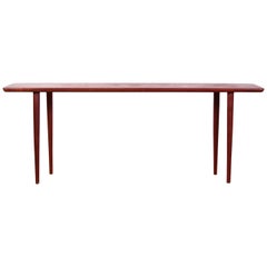 Midcentury Danish Solid Teak Bench Midcentury Danish Solid Teak Bench