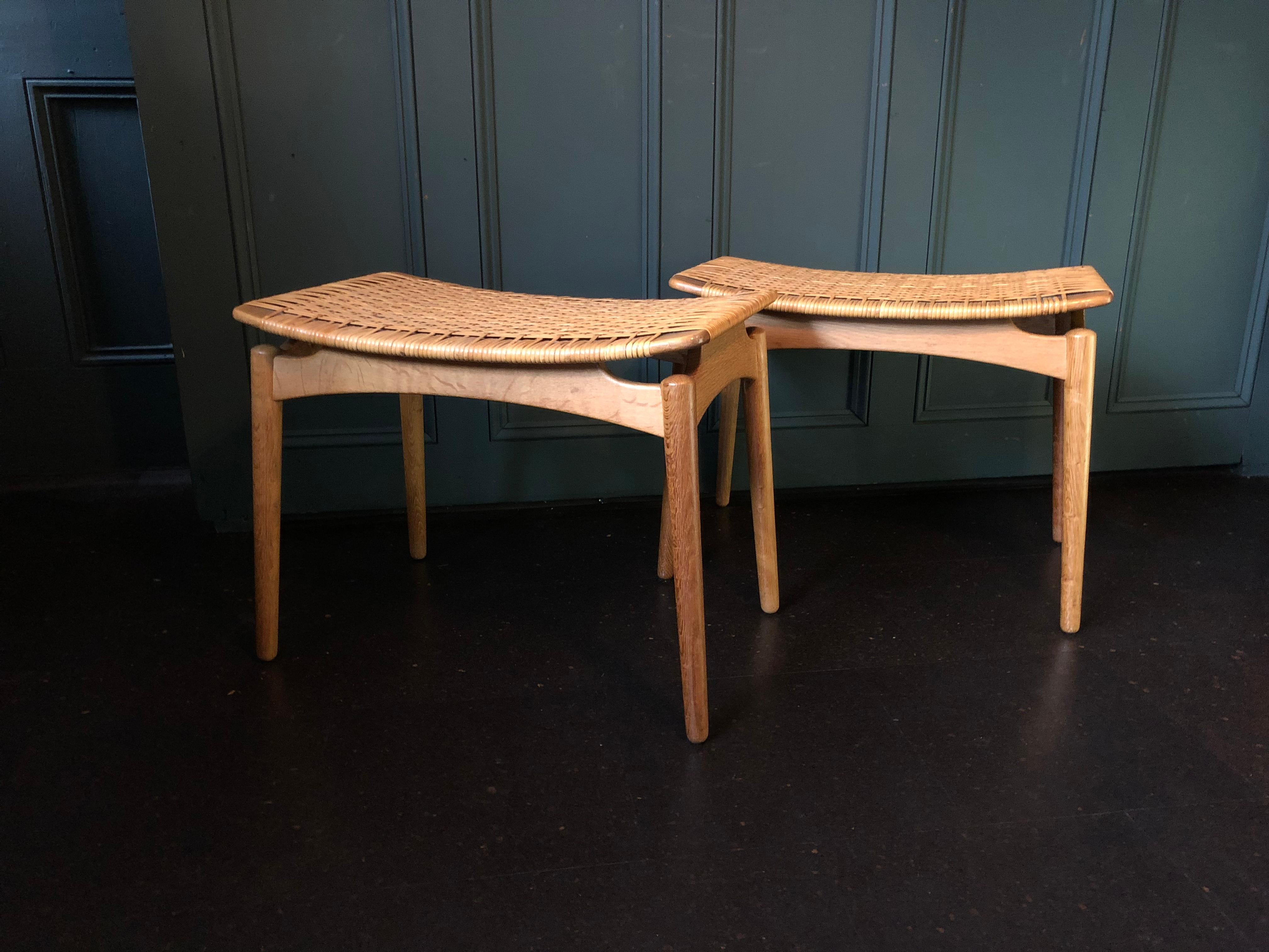 Midcentury Danish stools, Finn Juhl.  3