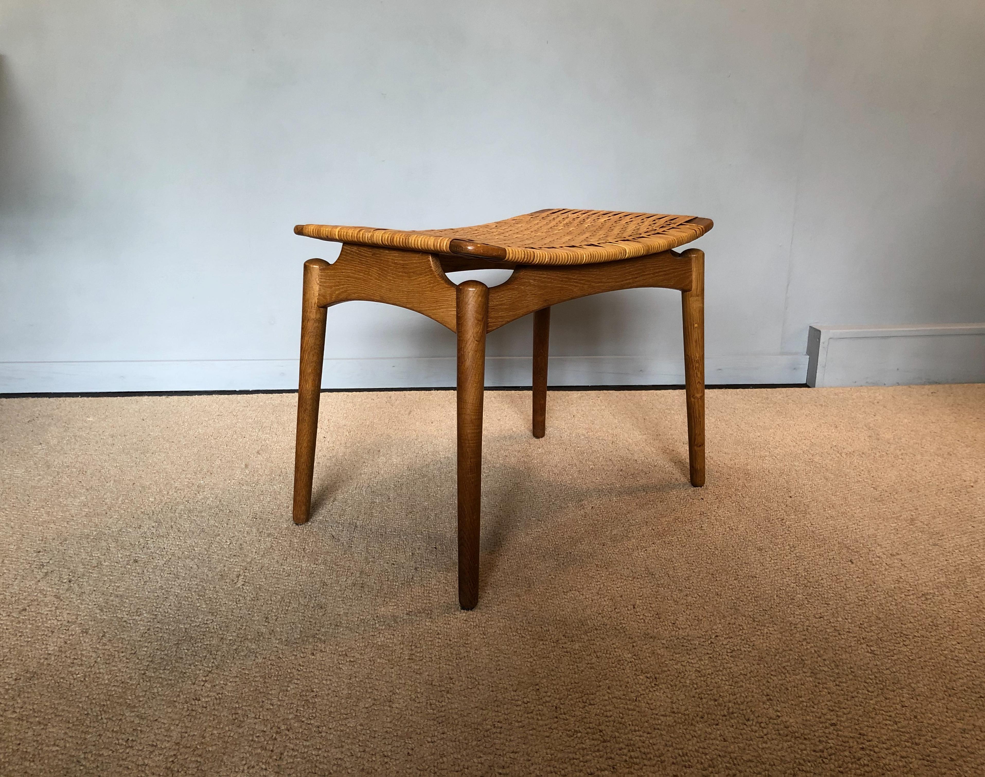 Scandinavian Modern Midcentury Danish stools, Finn Juhl. 