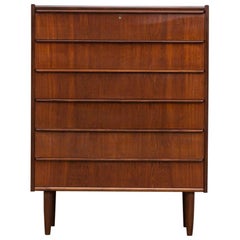 Midcentury Danish Tall Teak Dresser Midcentury Danish Tall Teak Dresser
