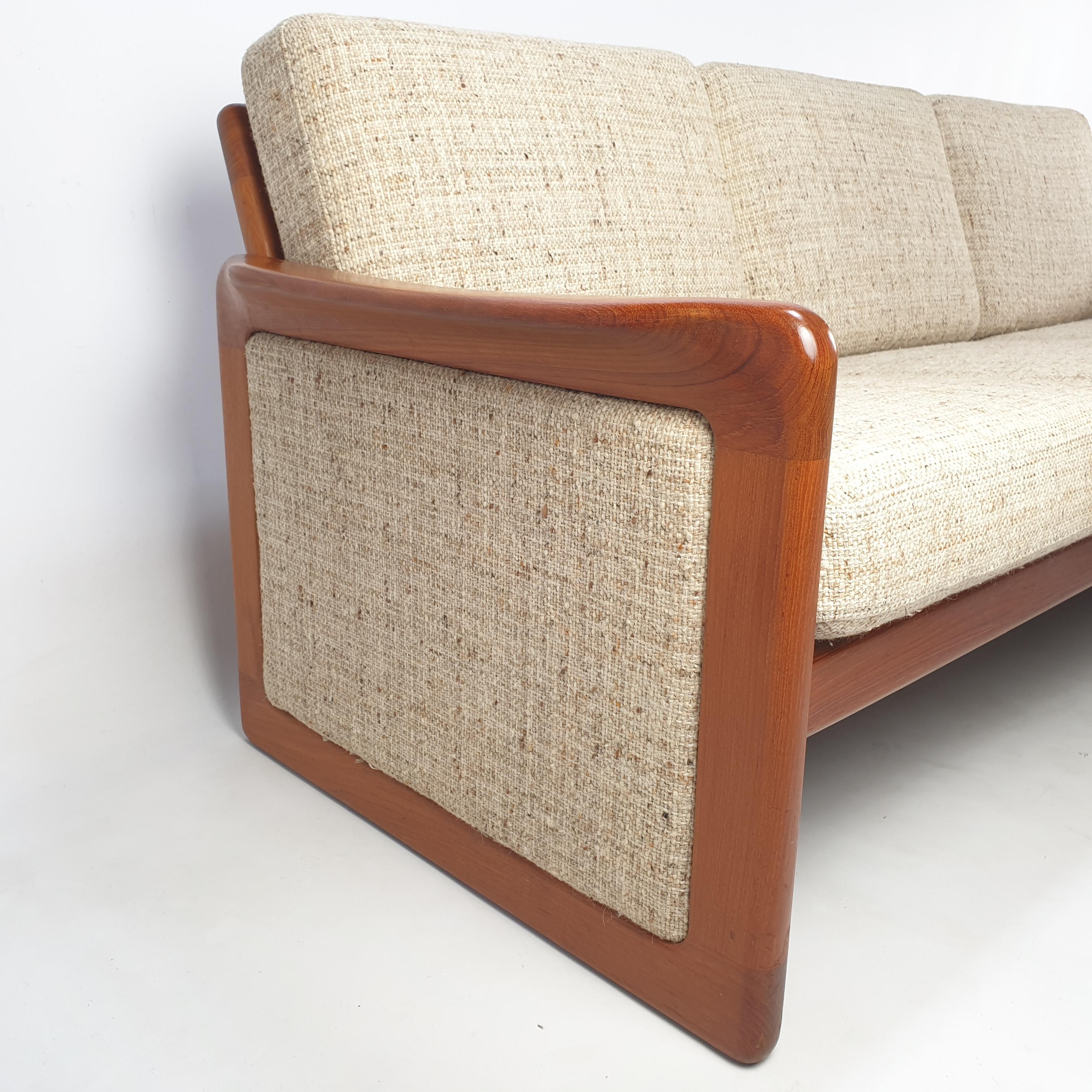 Midcentury Danish Teak 3-Seater Sofa, 1970's 3