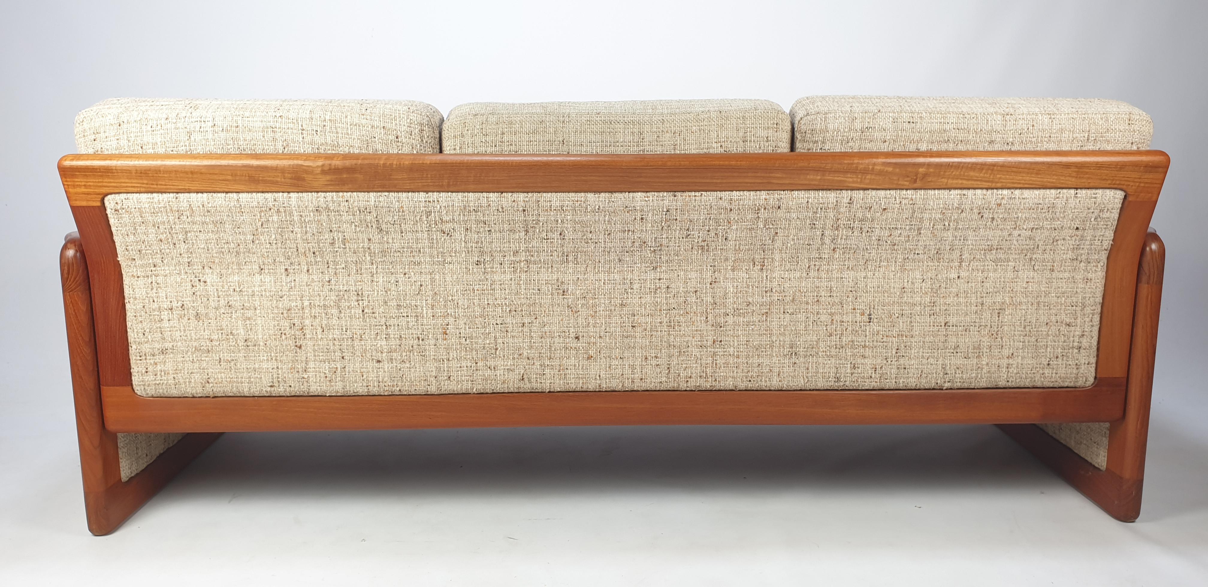 Midcentury Danish Teak 3-Seater Sofa, 1970's 7
