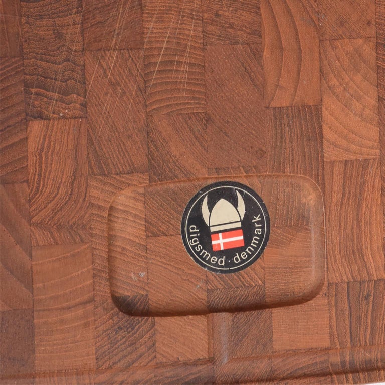 Midcentury Danish Teak Cutting Board by Digsmed Denmark, 1960s For Sale