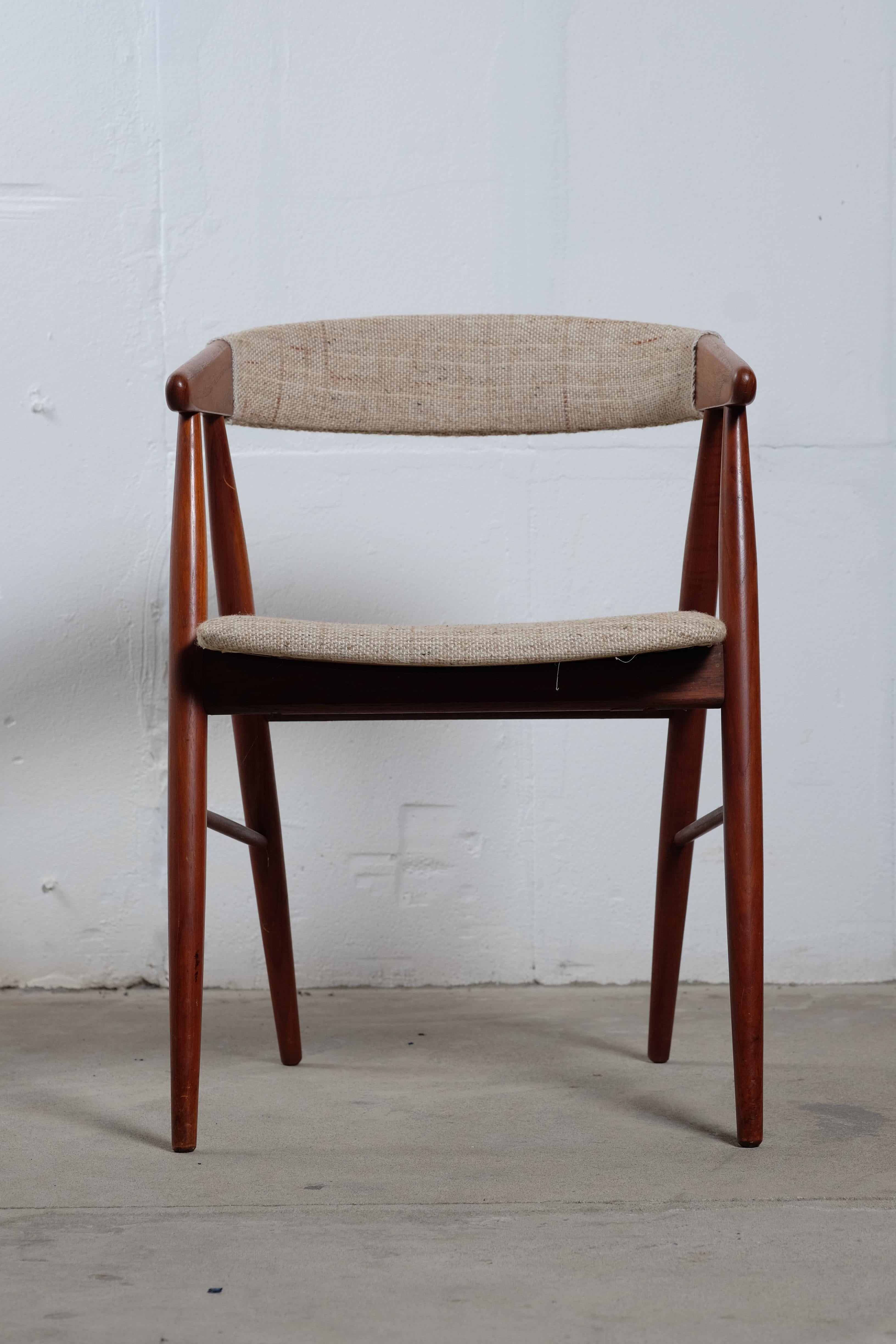 Mid-20th Century Midcentury Danish Teak Dining Chairs, Set of 4 For Sale
