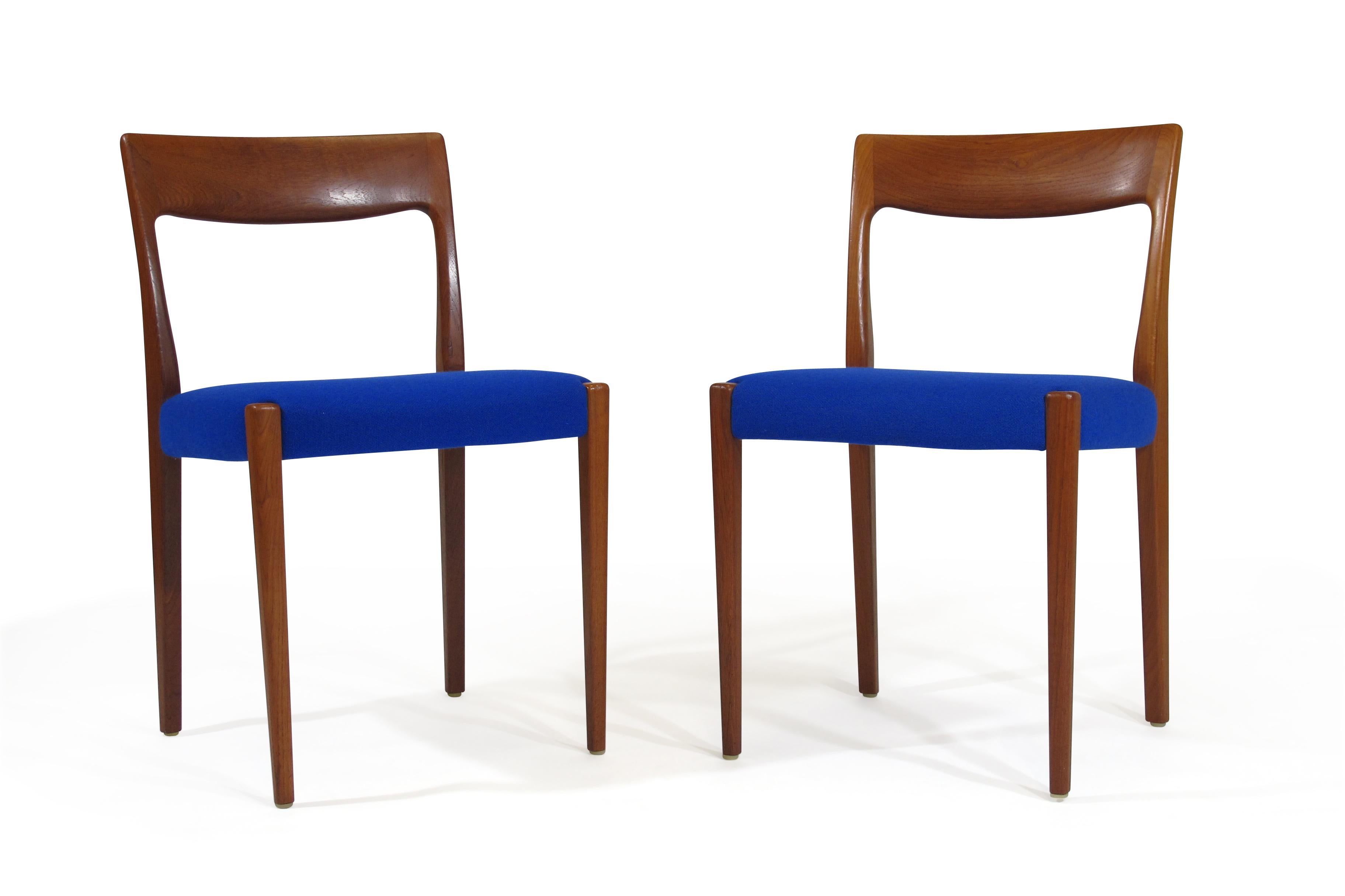 Oiled Midcentury Danish Teak Dining Chairs, Set of 6