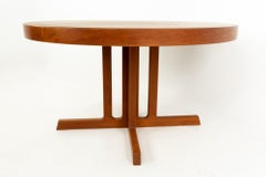 Midcentury Danish Teak Dining Table with 2 Leaves