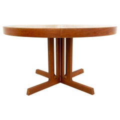 Midcentury Danish Teak Dining Table with 2 Leaves