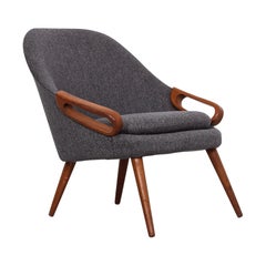 Midcentury Danish Teak Easy Chair, 1950s