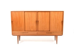 Midcentury Danish Teak Highboard by Gunni Omann