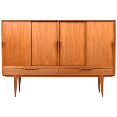 Midcentury Danish Teak Highboard by Gunni Omann