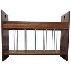 Midcentury Danish Teak Magazine Rack, 1960s
