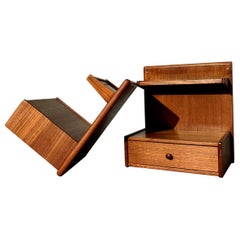 Midcentury Danish Teak Nightstands, 1960s, Set of 2