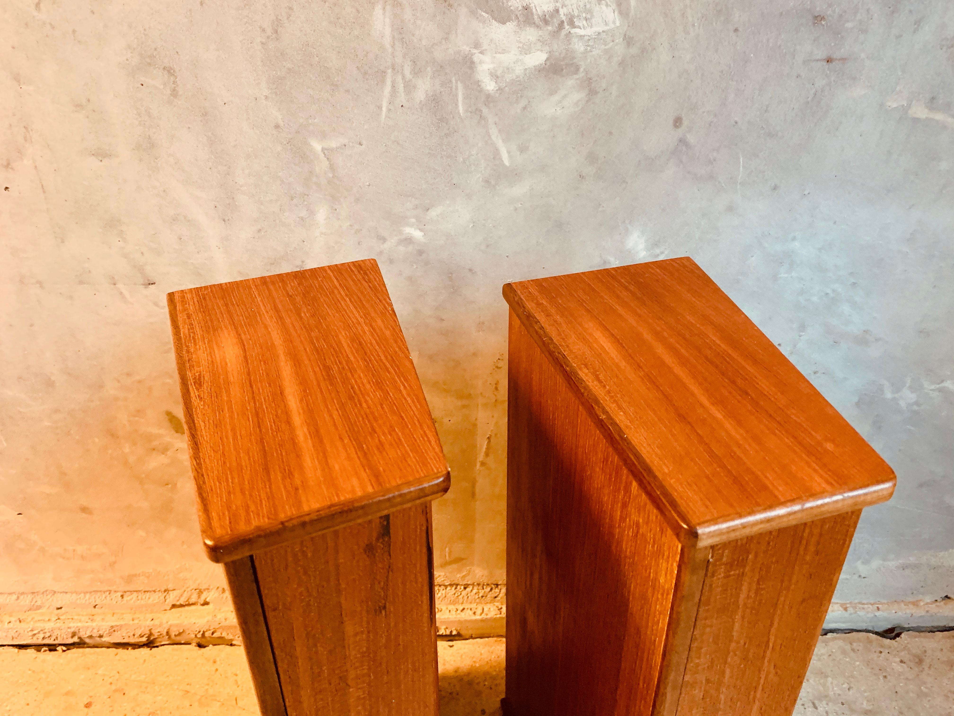 Mid-20th Century Midcentury Danish Teak Nightstands by Poul Volther