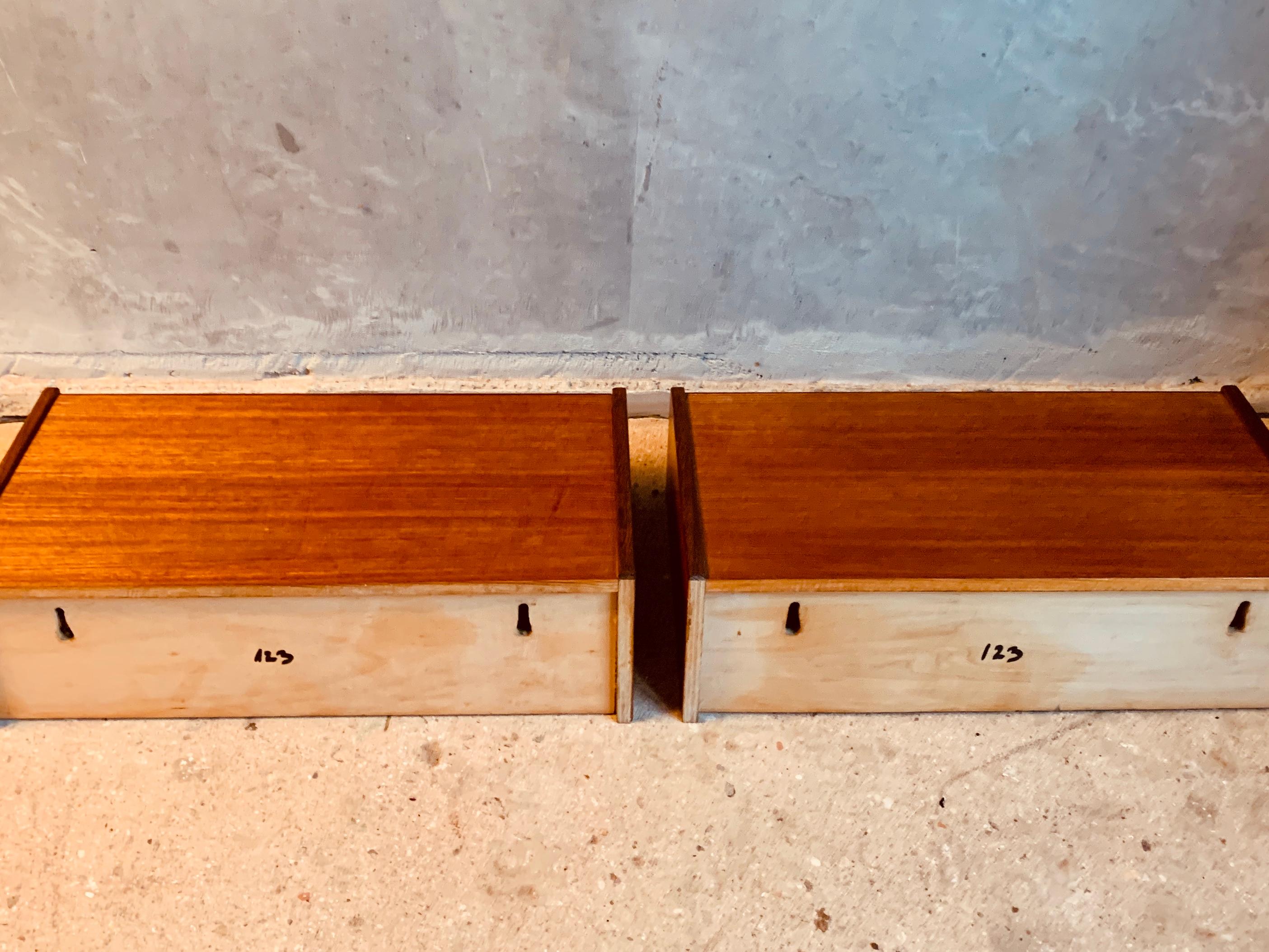 Midcentury Danish Teak Nightstands by Poul Volther 1