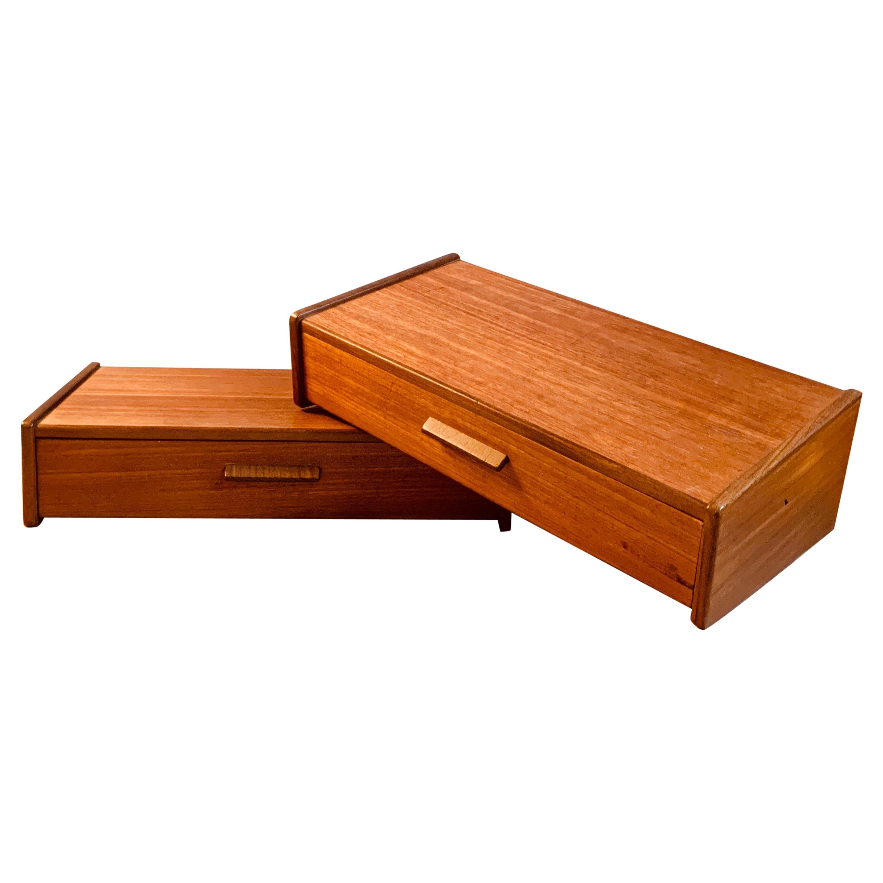Midcentury Danish Teak Nightstands by Poul Volther