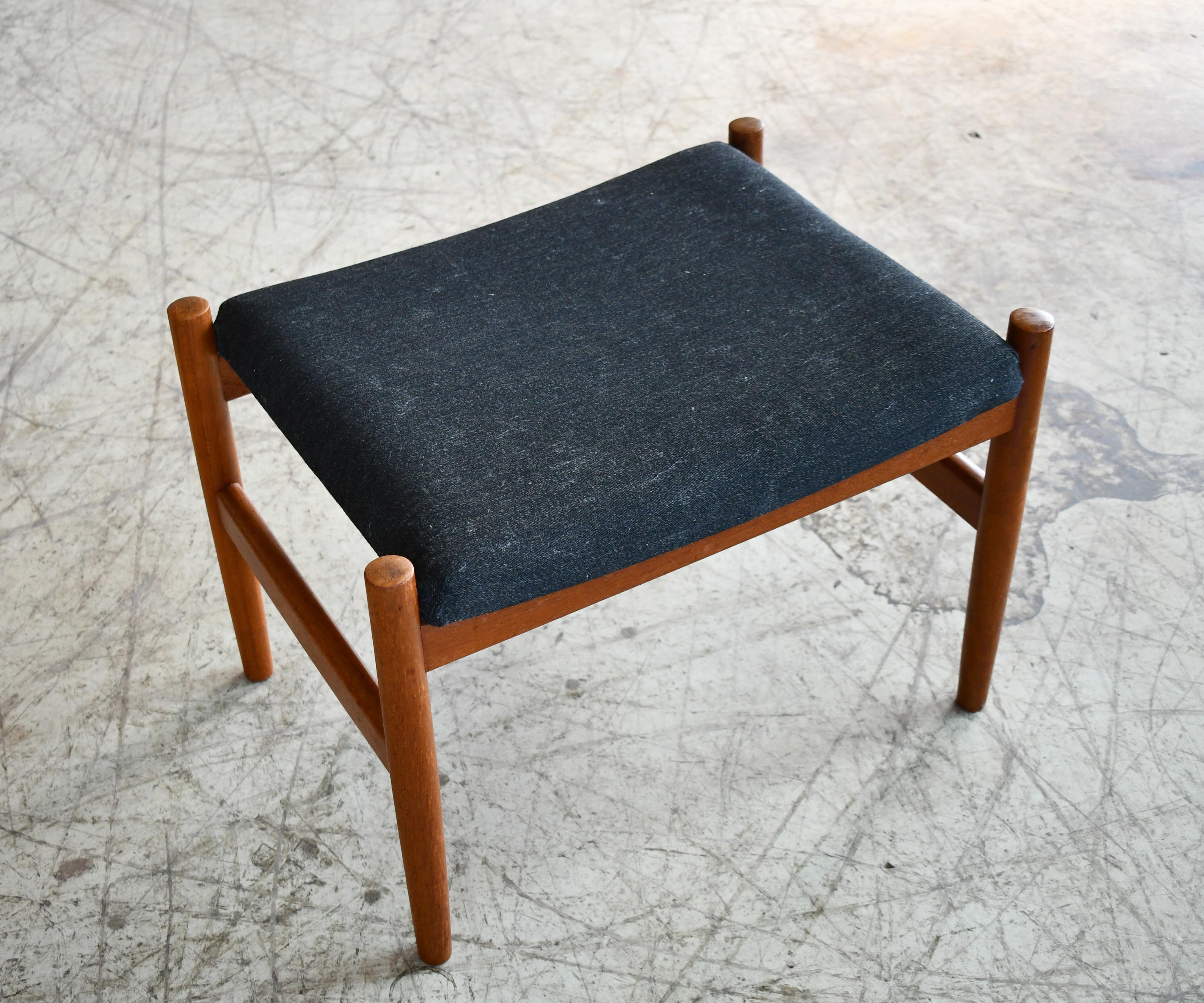 mid century footstool