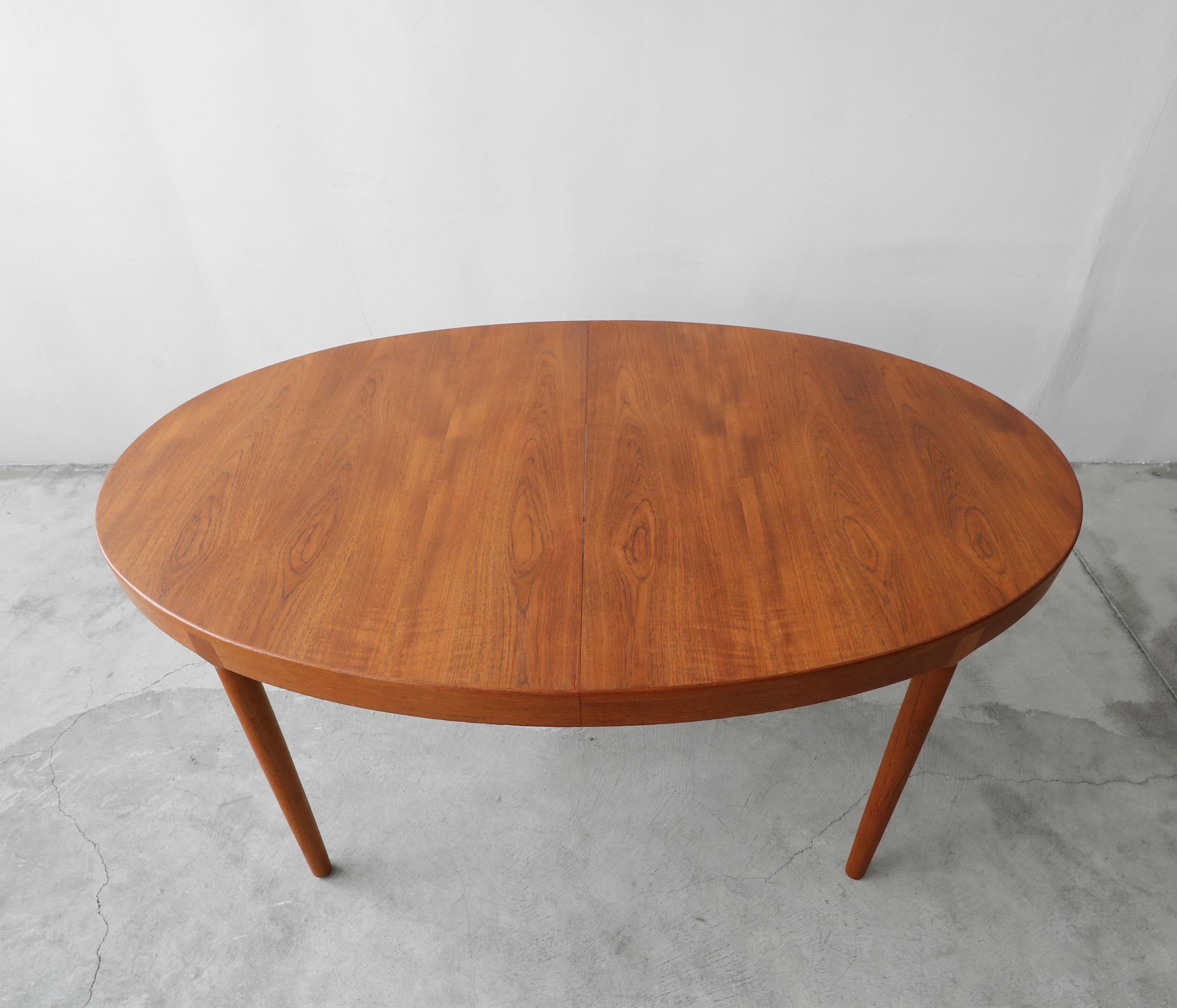 Mid-Century Modern Midcentury Danish Teak Oval Dining Table by Harry Ostergaard for A/S Randers