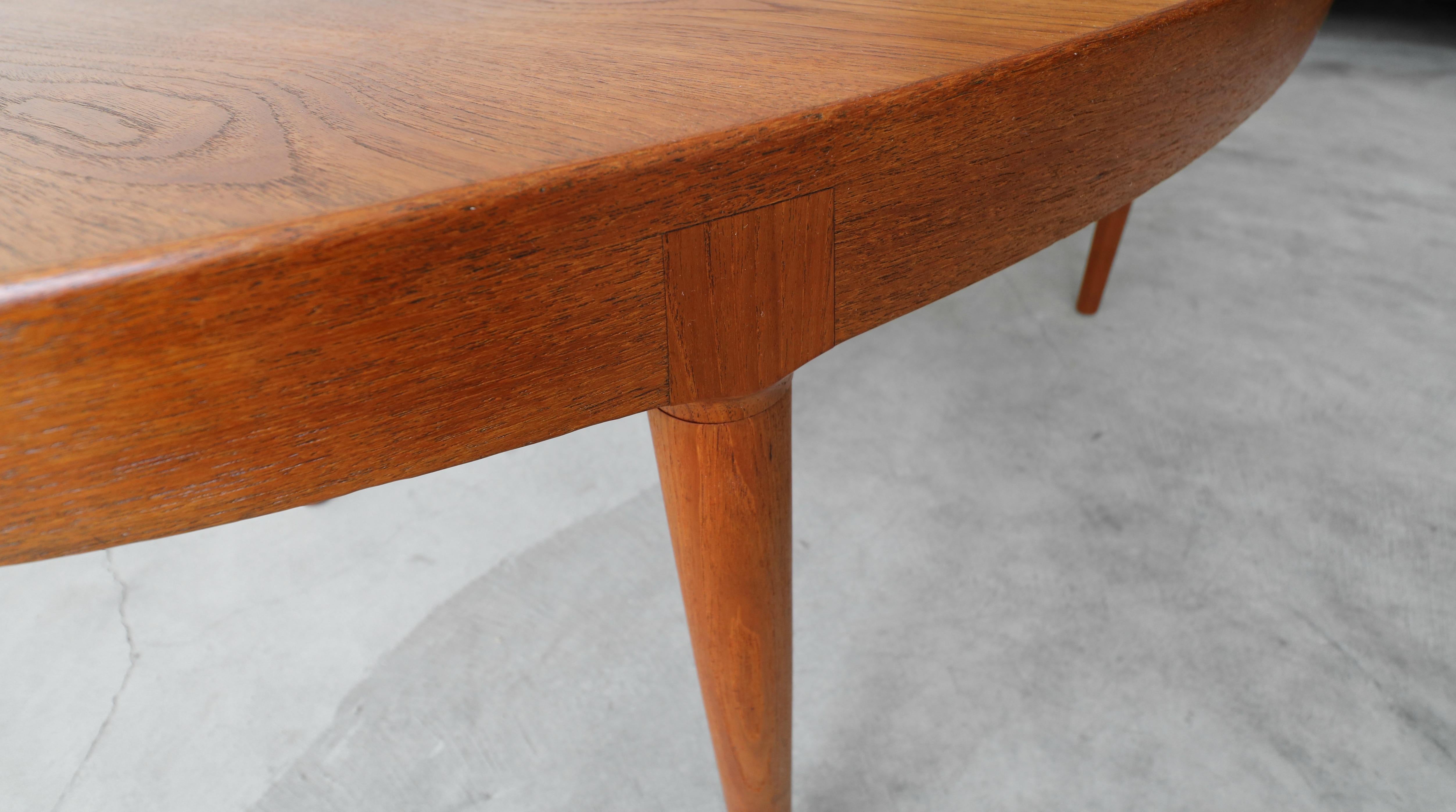 Midcentury Danish Teak Oval Dining Table by Harry Ostergaard for A/S Randers 1