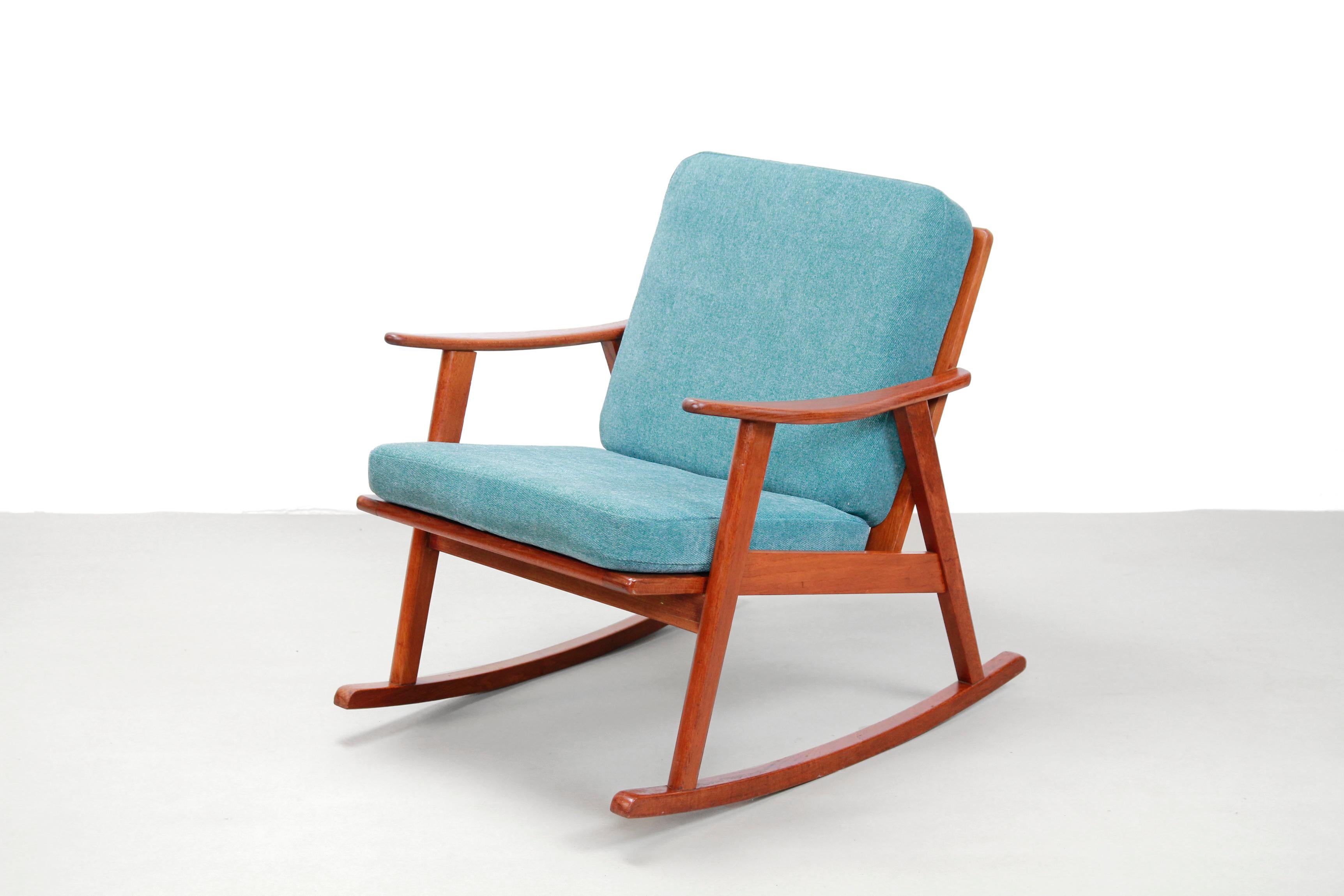 20th Century Midcentury Danish Teak Rocking Chair