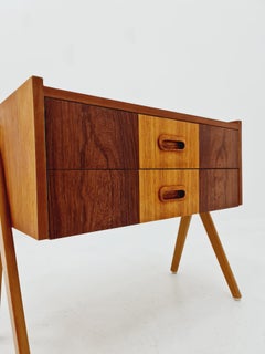 Midcentury Danish teak & Rosewood vintage Side table/ Bedside table/ Night stand