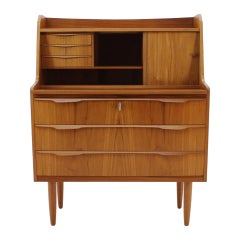 Midcentury Danish Teak Secrétaire, 1960s