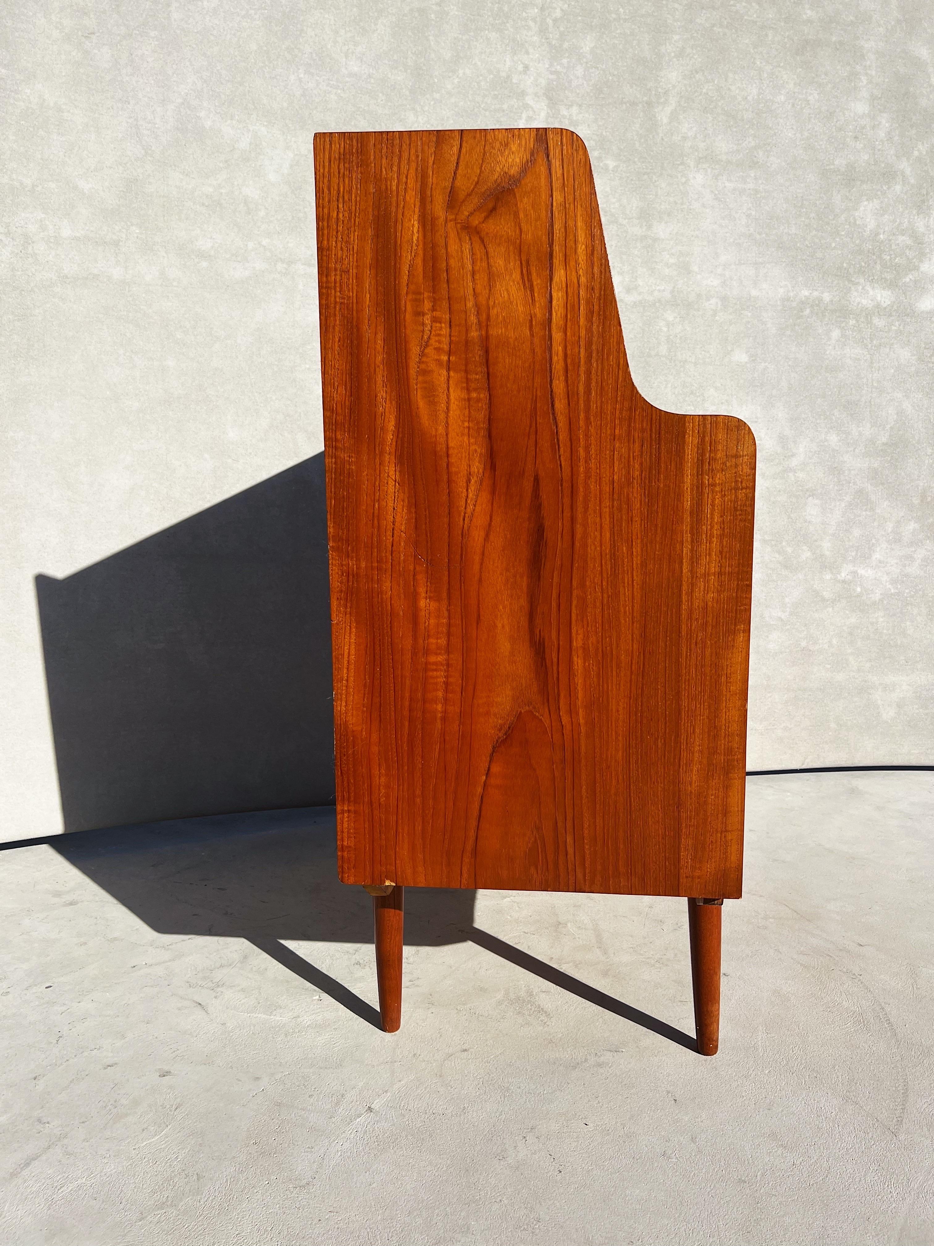 Midcentury Danish Teak Secrétaire From Spejl Kobberbeskyttet 2