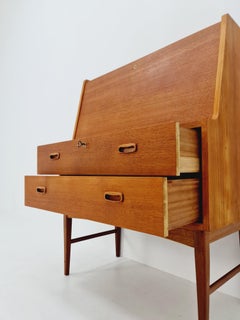 Midcentury Danish teak secretary, vanity /Make up table By Arne Wahl Iversen